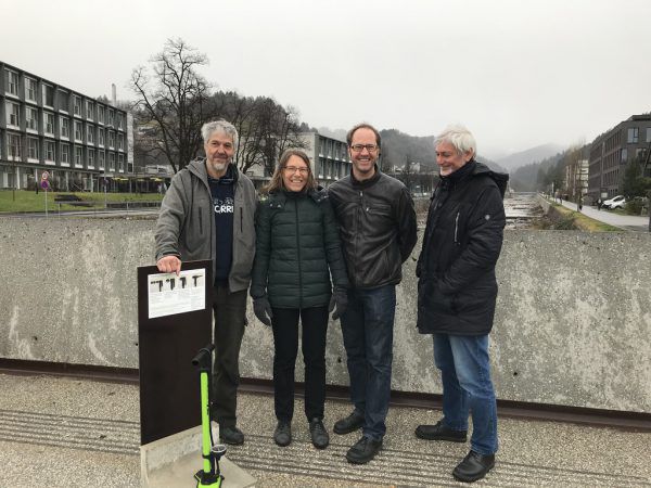Präsentierten die Projekte: Wolfgang Juen, Juliane Alton, Martin Hämmerle und Klaus Feßler