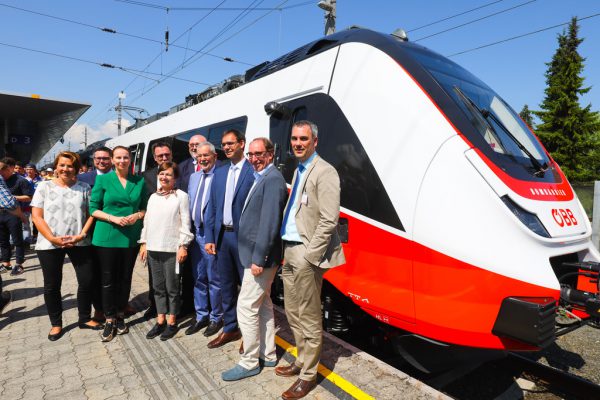 Im vergangenen Juli konnte in Dornbirn ein neuer Zug besichtigt werden. Hartinger