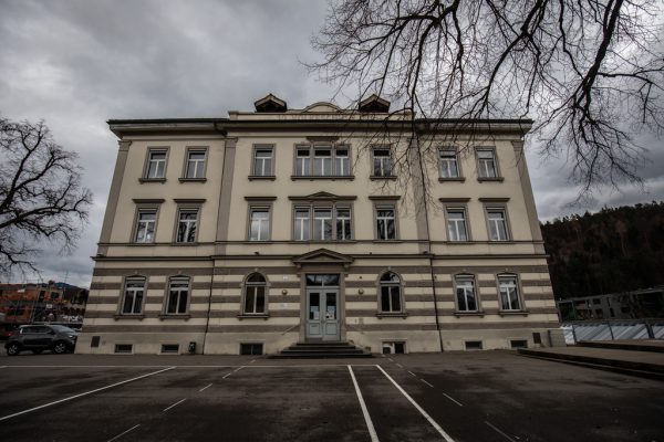 Die Volksschule Sebastianplatz in Feldkirch-Gisingen. hartinger