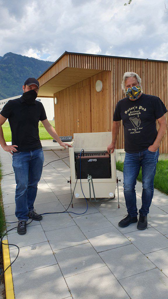Obmann Johannes Neumayer (l.) und Wolfgang Verocai. Live Verein