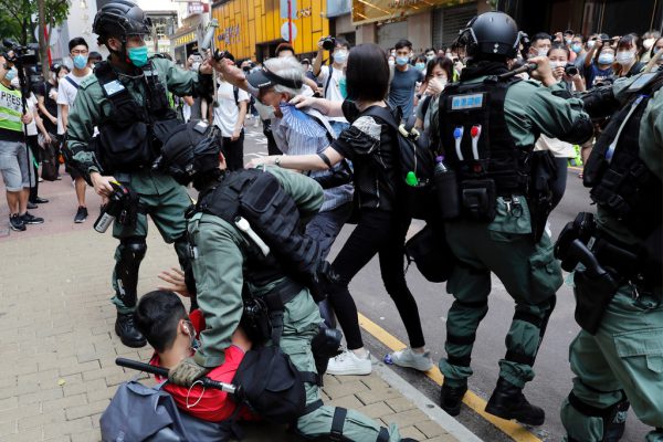 Seit Monaten gibt es heftige Proteste in Hongkong. reuters