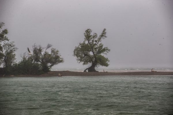 Trüb, nass und kalt: Blick auf den Bodensee am gestrigen Montag.Hartinger