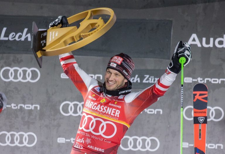 Christian Hirschbühl gewann am 14. November 2021 den Parallelslalom in Lech. Nun beendet er seine Karriere.⇒APA