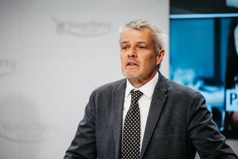 Landessanitätsdirektor Wolfgang Grabher. ⇒vlk/sams