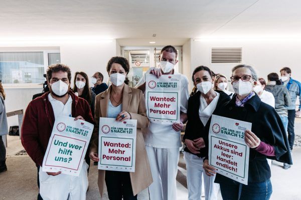 Diese Woche gab es wieder Proteste des Gesundheitspersonals.Sams, Hartinger, APA/Harald Schneider, Reuters