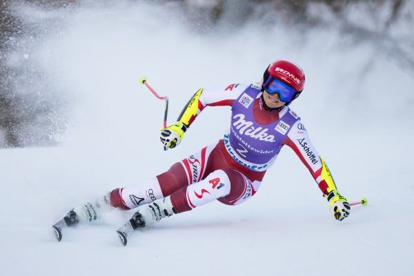 In Zauchensee raste Ariane Rädler erstmals auf das Podest und sicherte sich damit das Ticket für Olympia. apa