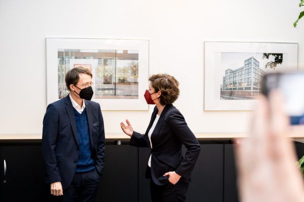 Pamela Rendi-Wagner und Karl Lauterbach. APA/SPÖ/DAVID VISNJIC