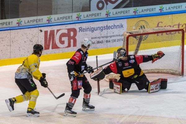 VEU-Keeper Alex Caffi agierte wie das gesamte Feldkircher Team zuletzt in Topform. Frederick Sams