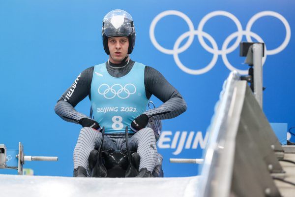 Yannick Müller am Start des Olympischen Eiskanals. Auf dieses Gefühl muss der Bludenzer jetzt vier Jahre warten. Gepa