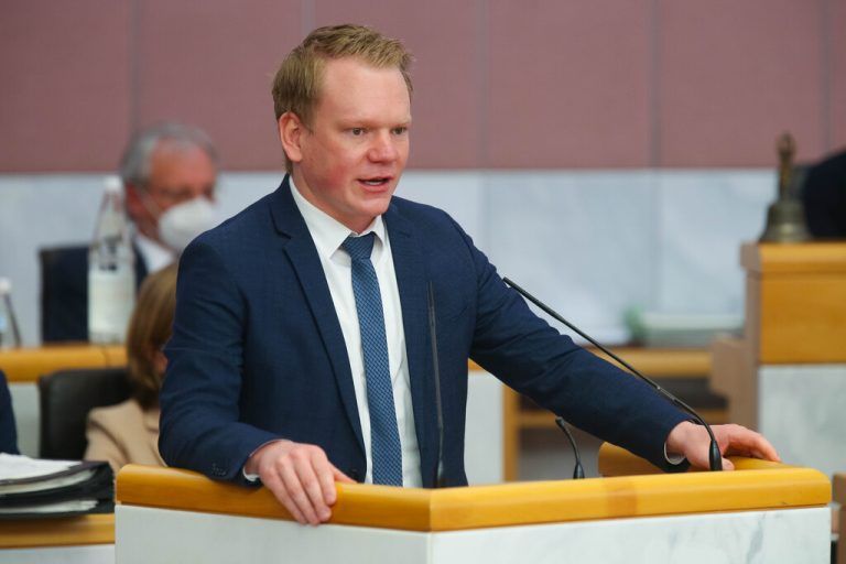 FPÖ-Landesobmann Christof Bitschi im Landtag. Klaus Hartinger