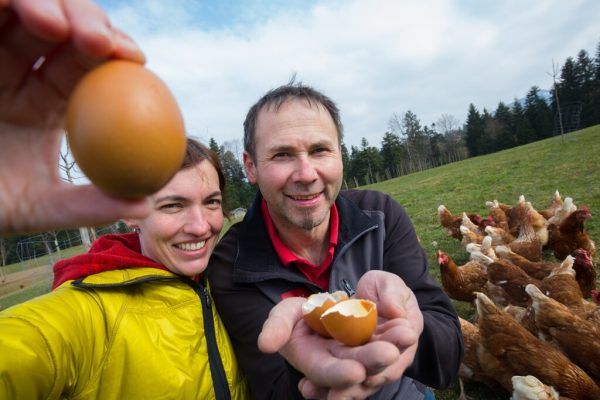 Claudia und Bertram Martin vom Bucher Martinshof. Klaus Hartinger