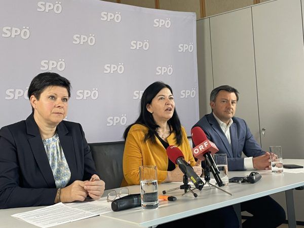 Landtagsabgeordnete Zimmermann, Auer und Staudinger.