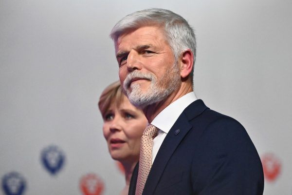 Wahlsieger Petr Pavel und seine Gattin Eva. AFP/Michal Cizek