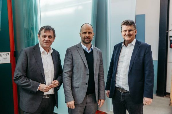 Christoph Thoma, Marco Tittler und Bernhard Feigl (v.l.) bei der Pressekonferenz in Bregenz.  Wirtschaftsbund/Sams