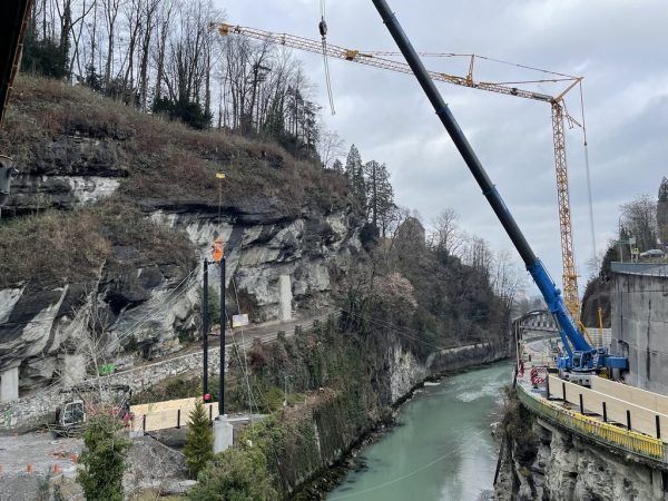 Die Behelfsbrücke in der Kapfschlucht geht mit 3. März in Betrieb.  Privat