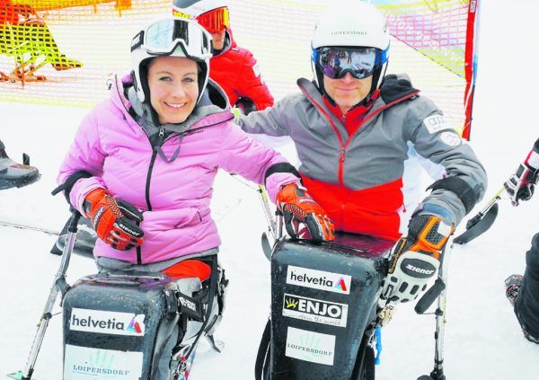 Heike Eder, hier mit Gatte Armin, der ausschied, konnte sich über zwei Tagessiege freuen. Verein