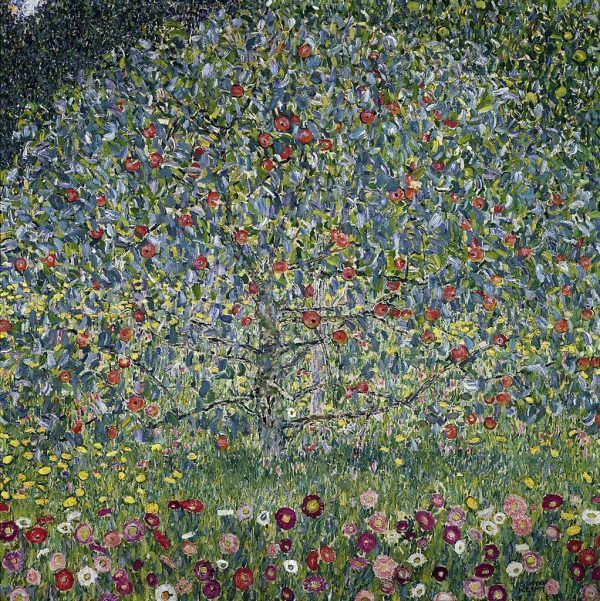Klimts Gemälde „Apfelbaum I“ist noch im Belvedere zu sehen.  Oesterreichische Galerie Belvedere
