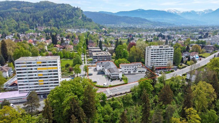 In Bregenz soll ein neues Innovationsquartier entstehen (im Bild rot umrandet). Prisma, Hartinger (2)