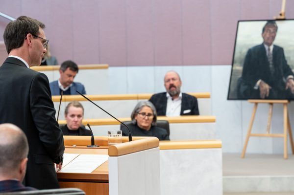 Der Landtag kam zur Trauersitzung für Martin Purtscher zusammen. VLK/Serra