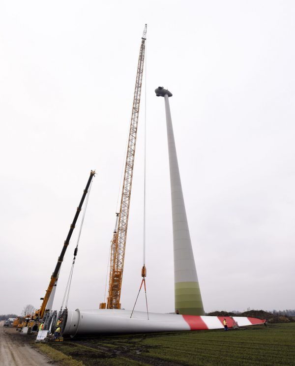 Bis, wie hier im Burgenland, auch in Vorarlberg Windräder aufgestellt werden, dürften noch einige Jahre ins Land ziehen. fohringer/apa