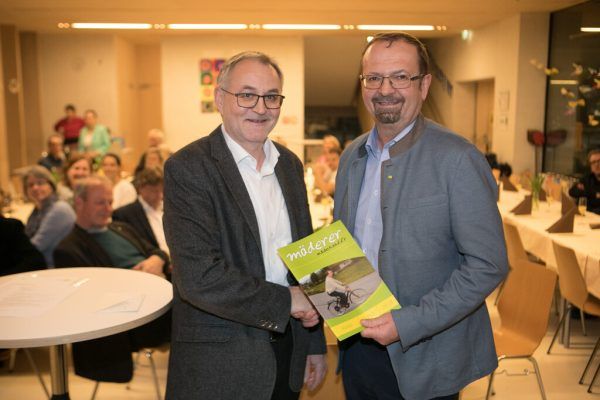 Bürgermeister Rainer Siegele (r.) mit Vizebürgermeister Rainer Gögele. hartinger