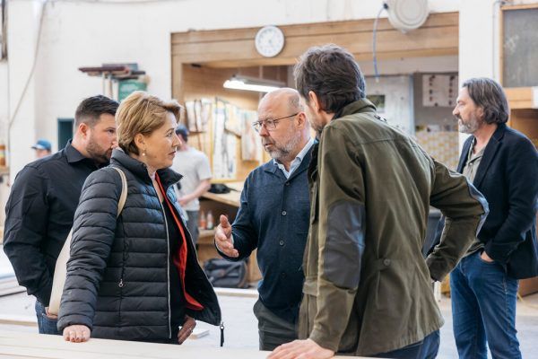 Bürgermeisterin Andrea Kaufmann informierte sich. Lisa mathis