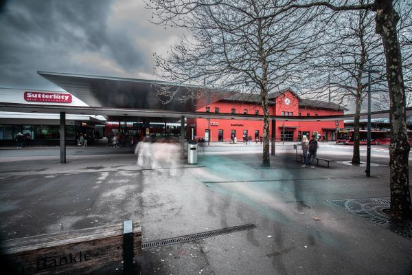 Der Vorplatz des Dornbirner Bahnhofs war der Schauplatz der Gewalttat. Klaus hartinger