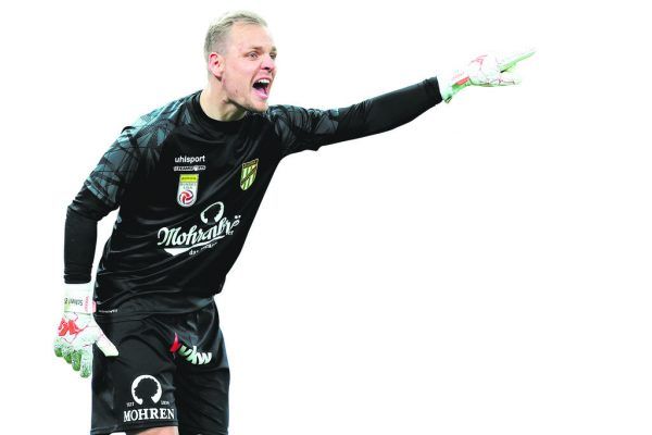 Domenik Schierl gibt beiAustria Lustenau inder Defensive dieKommandos.  PCarsten Harz, GEPA