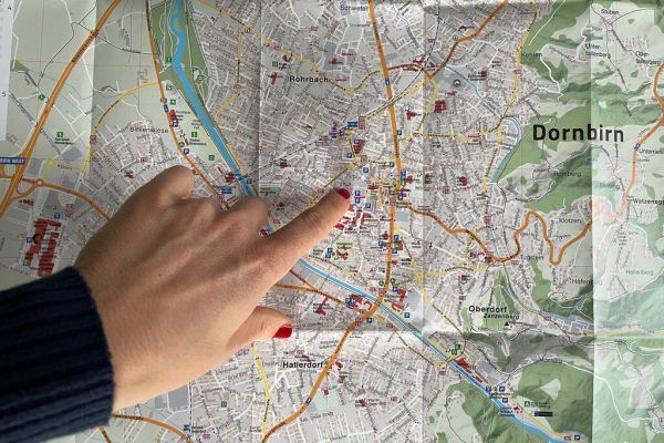 Dornbirner Stadtplan wurde überarbeitet.  Stadt Dornbirn