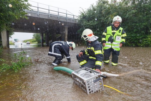 Hochwasser im August 2022 führte zu massiver Steigerung der Einsatzzahlen. Hofmeister/ Archiv
