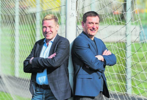 Horst Elsner (l.) und Andi Kopf sind zwei Macher im Vorarlberger Fußball. Dietmar Stiplovsek