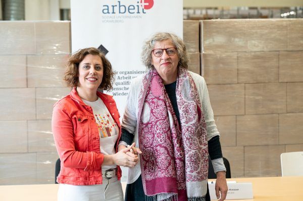 Lisa Praeg und Cornelia Praeg-Strasser sprachen über ihre Erfahrungen.Arbeit plus/Alexandra Serra
