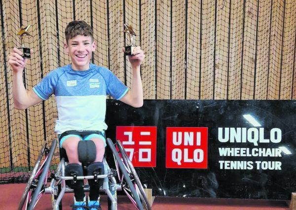 Maximilian Taucher schaffte es in Knokke im Einzel ins Finale und holte sich im Doppel den Turniersieg. Privat