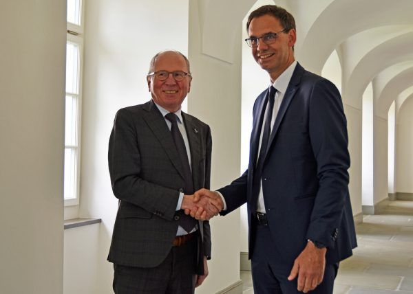 Regierungsrat Fredy Fässler (links) und Landeshauptmann Markus Wallner. Kanton St. Gallen