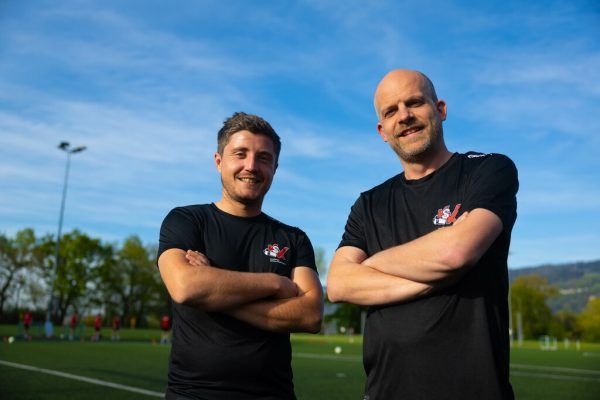 Felix Streibert und Matthias Winsauer wollen das Schiedsrichterwesen in Vorarlberg voranbringen.Klaus Hartinger