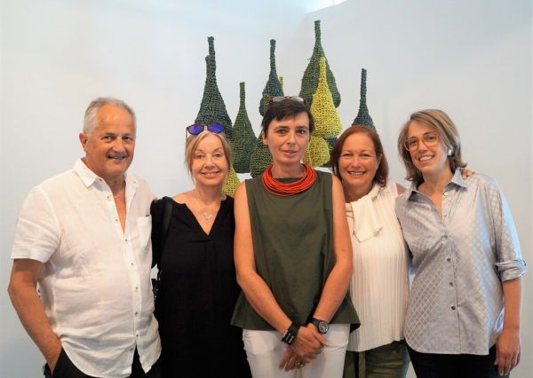 Die Künstler und Künstlerinnen Luis Galehr, May-Britt Nyberg, Franziska Stiegholzer, Cornelia Blum-Satler und Dorothea Rosenstock (v.l.). Yasmin Ritter (7)