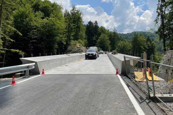 Die neue Rappenlochbrücke.  stadt dornbirn