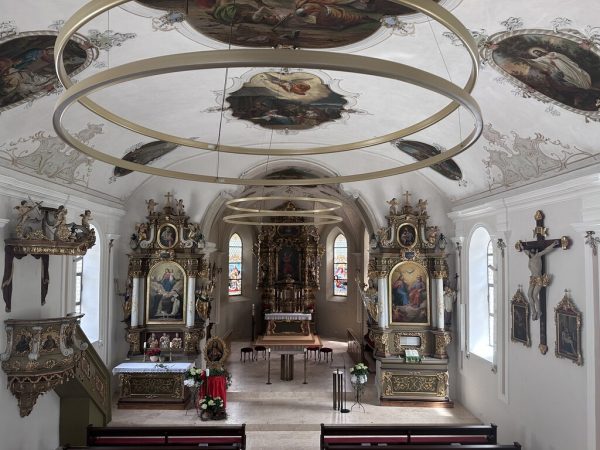 Die Pfarrkirche St. Oswald in Dalaas.  Museumsverein Klostertal