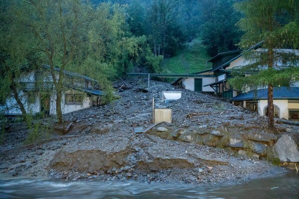 Ein Murenabgang in Kremsbrücke. APA
