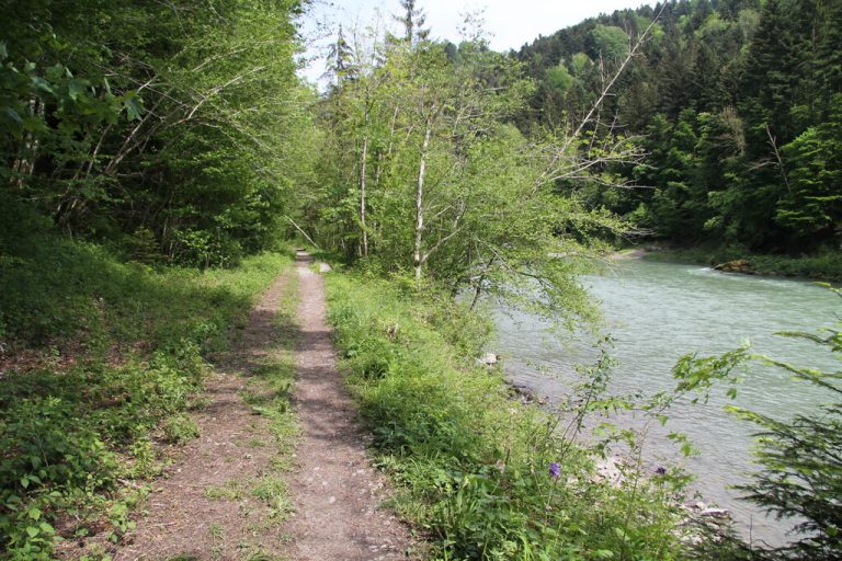 Der Radweg soll durchs Achtal führen, fordert die SPÖ. Vol.at