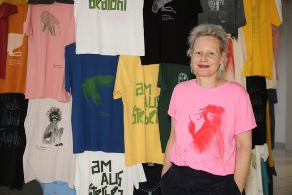 Viktoria Tremmel vor ihrer Installation im ORF. Orf Vorarlberg/Shourot