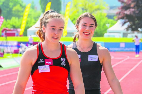 Chiara-Belinda Schuler und Isabel Posch, hier beim Meeting in Götzis, sind dieser Tage in China am Start .  Steurer