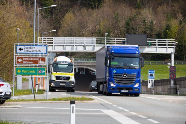Eine Umleitung geht durch den Tunnel.  Klaus Hartinger