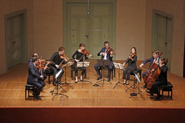 Gemeinsam mit dem Quatuor Modigliani bringt das Leonkoro Quartet Mendelssohns Streichoktett in Es-Dur, op. 20, zur Aufführung. Schubertiade Gmbh