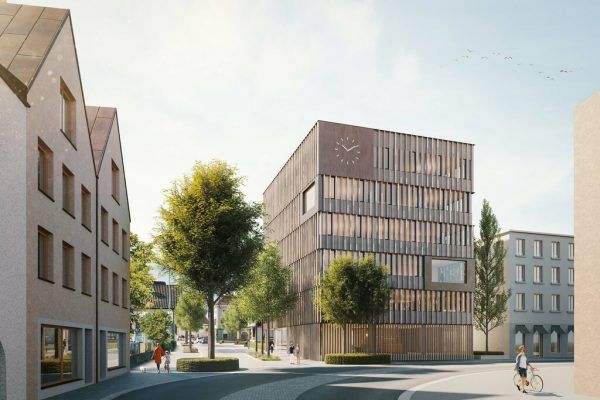 So soll sich das neue Rathaus 2025 präsentieren.  Thomas Knapp