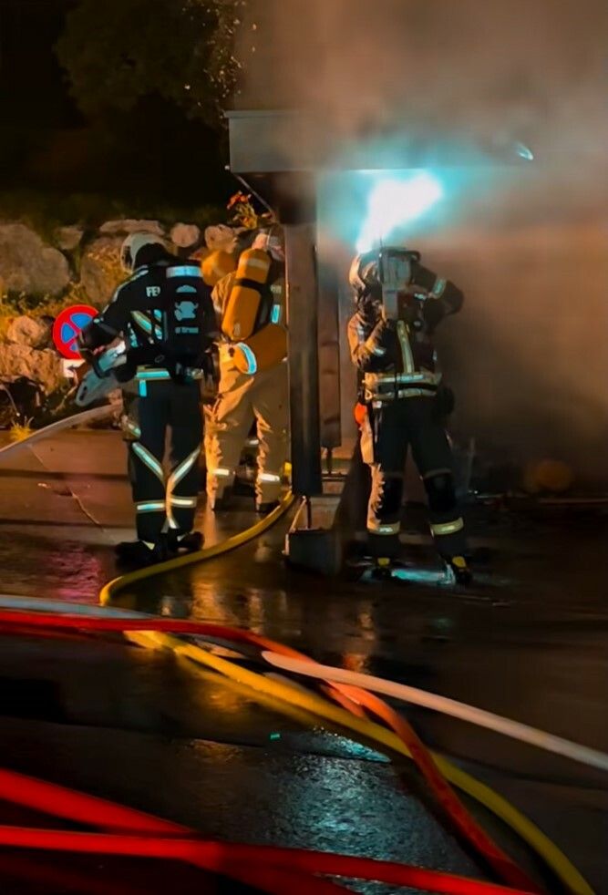 Der Carport. Ortsfeuerwehr Brand