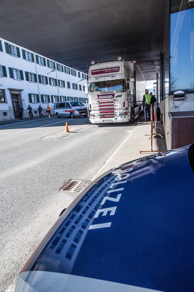 Der Grenzübergang Schaanwald hat den höchsten Schwerverkehrsanteil in Liechtenstein.Steurer
