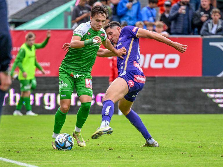 Die Grün-Weißen müssen morgen in der Lavanttal-Arena auf Topscorer Lukas Fridrikas verzichten.GEPA/Lerch