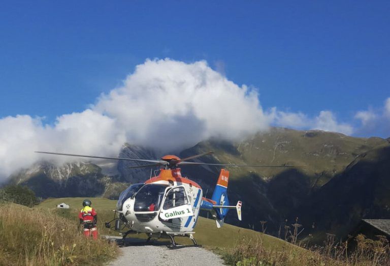 Frau ins Spital geflogen. Mathis