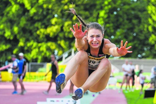 Isabel Posch ist auf dem Sprung zu einer Medaille.GEPA/Lerch